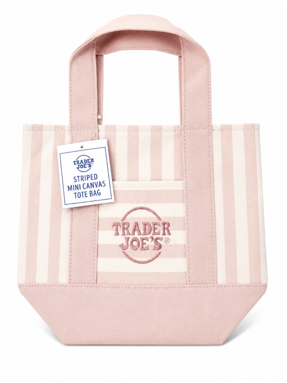 VIRAL 2026 Trader Joe’s Striped Mini Canvas Tote